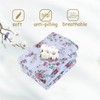 FADFAY Rose Floral Comforter Set Twin Shabby Floral Summer Quilt