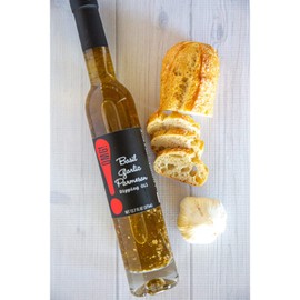OMG! Gourmet Basil Garlic Parmesan Dipping Oil | As found in Pike Place Market (Delicious, Perfect for breads, veggies, salads, and marinades), 375ml/12.7oz