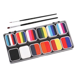OHPHCALL Face Paint Kit for Boys and Girls Adults 12 Water-activated Face Painting Colors Body Art Boys and Girls