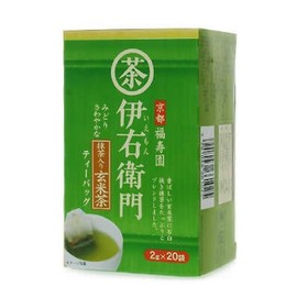 Fukujuen Iemon, Uji no Tsuyu Tea with Matcha Brown Rice TB, 20 Bags