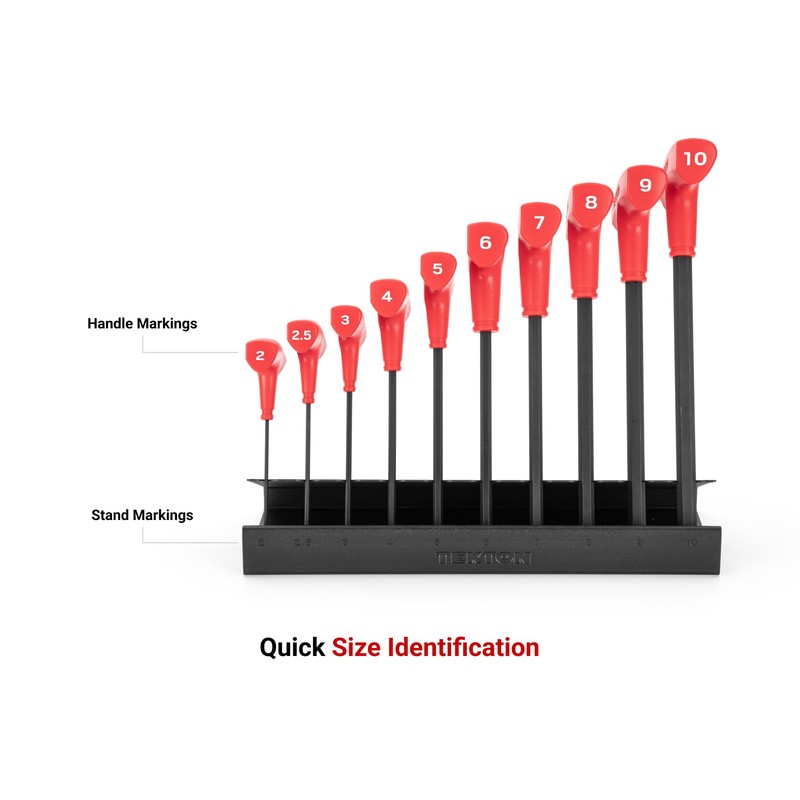 TEKTON 10-Tool Hex T-Handle Key Metal Stand (2-10 mm) |