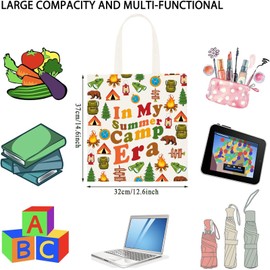 Summer Scout Gift In My Summer Camp Era Tote Bag Summer Camp Trip Gift Camping Gift (Summer Camp Era Tote CA)