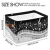 SEULIFE Abstract Piano Music Note Foldable Storage Basket, Large Collapsible