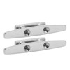 2PCs Open Base Boat Cleat 4in Universal Fit for Watercraft