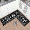 HOLVDENG Kitchen Mat Set of 2 Non Slip Thick Kitchen