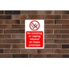 No smoking or vaping allowed on these premises sign- 3mm