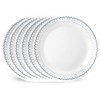 Corelle 6-Piece 10.25" Dinner Round Plates, Vitrelle Triple Layer Glass,