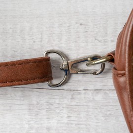 Snap Hook with Screw Clasp, Pack of 12, 25mm D-Ring with Carabiner Hook, Pocket Carabiner 360° Rotating Eye Ring, Metal Belt Buckle with Hook for Crafts, Carrying Strap Lobster Clasp