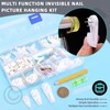 Cimeton Invisible Nail Plastic Photo Frames Hooks for Hanging Artworks