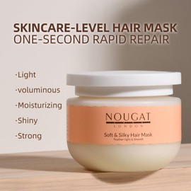 NOUGAT Soft & Silky Hair Mask, Intense Hydrating & Nourishing with Botanical Oils, Fast Absorbing, Lightweight, ideal for Dry Damaged or Color Treated Hair