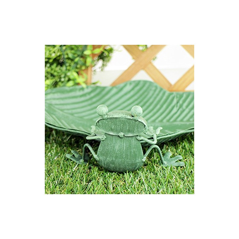 Tin Frog Tray, Tin Frog Ornament, Figurine, Garden, French Gardening
