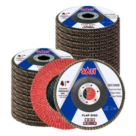 Sali 24 Pack Ceramic Flap Disc 80 Grit 4.5" x 7/8 Inch Sanding Disc Bevel Type #29 Premium and Industrial Grade Angle Grinder Grinding Wheel High Performance Edge Grinding