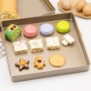 28x28x3cm DIY baking Tray gold Aluminum Alloy square shape Non-stick