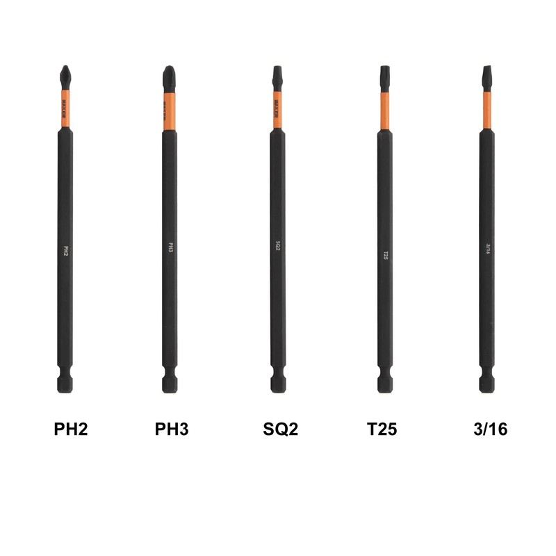 Railer 6 Inch Screwdriver Bit Set - Premium S2 Steel