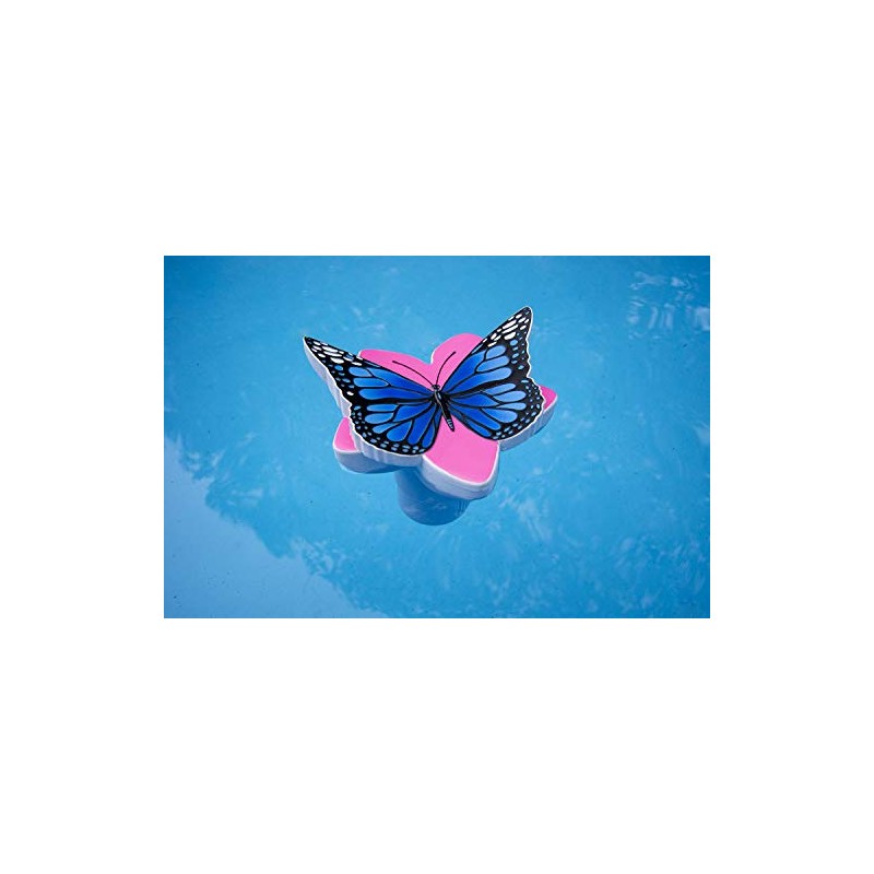 Poolmaster Chlorine Dispenser for Swimming Pools and Spas, Blue Butterfly