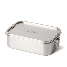 Eco Bento Classic Lunch Box with Compartments 1100 ml Classic Edition Stainless Steel Rectangular Lunch Box BPA-Free and Leak-Proof Dishwasher Safe Lunch Box