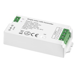 SEZO C01RF 2.4GHz Single Color LED Controller Brightness Adjustable Controlled by RC01RFB RF Remote/Tuya 2.4GHz Gateway for FCOB Single Color LED Strip DC5-24V (Remote/Gateway Not Included)