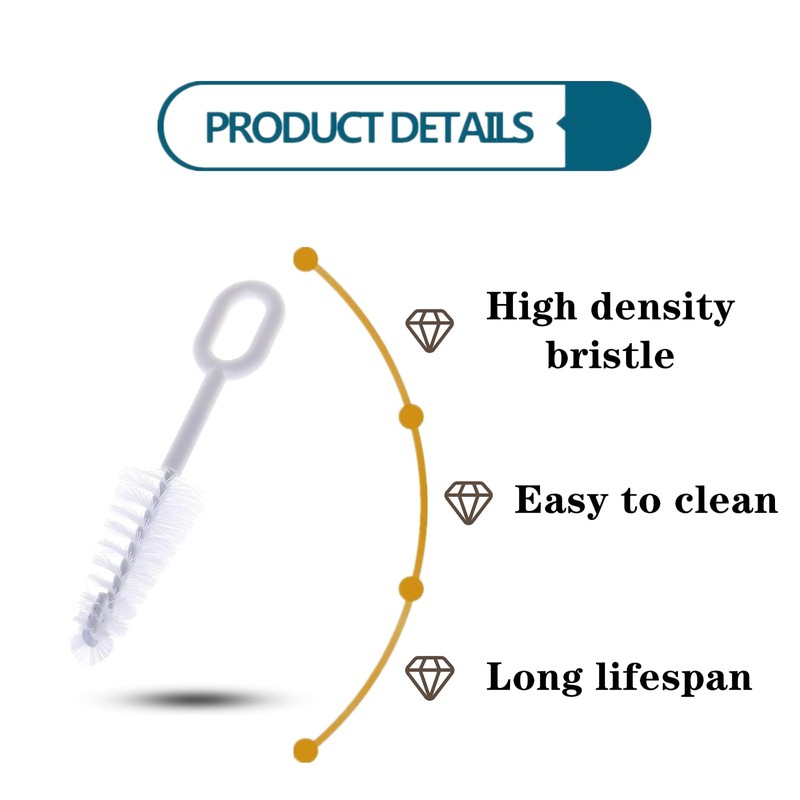 10 PCS Nipple Brushes Pacifier Cleaning Tools Small Bottle Brush