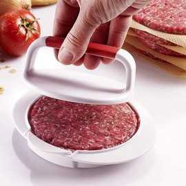 QELEG Non Stick Burger Press, Hamburger Maker Mold, BBQ Patty Juicy Regular Beef Maker Round