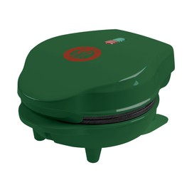 Bestron Mini Waffle Iron, Christmas Edition, Limited Edition, Waffle Maker with Non-Stick Coating, for Christmas, Parties or Gifts, Waffle Size 10 cm, Colour: Matte Green