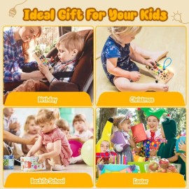 Tabla De Actividades Montessori Con 8 Luces Led Interactivas                                                                                          
