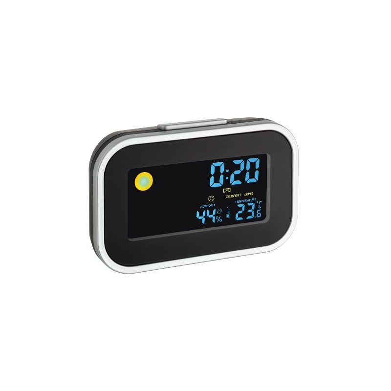 TFA Dostmann Digital Alarm Clock with Indoor Climate, 60.2015, Maximum