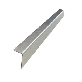 Brushed 304 Stainless Steel Universal Gap Filler Finishing Angle Trim Kit Elements (Outer Finish, 1" x 1/2" x 48")