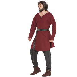 ThePirateDressing Medieval Renaissance Viking Pirate Saxon Costume Tunic for Men – Aethelstan LARP Shirt C1456-(Large)