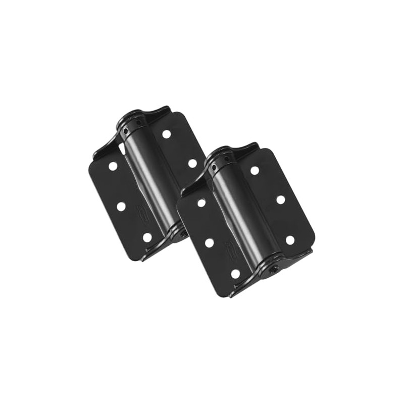 National Hardware N114-975 125 Adjustable Spring Hinges in Black, 3",