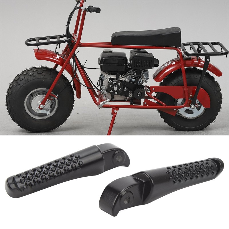 2Pcs Front Foot Peg Bracket Left And Right Black Footrest