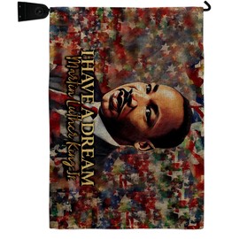 I Have A Dream Mailbox Flag Home Decor Burlap Banner Room Wall Art Patio Porch Lawn Garden Outdoor Decoration Tapestry Yard Sign Black History Month African American Heritage Gifts Made in USA