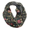 JameStyle26 Owl Fluffy Fleece Warm Winter Loop Scarf, Owl Design,