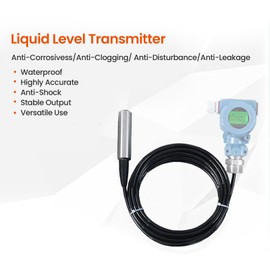 EIMSOAH Water Tank Level Sensor drucksensor 4-20ma TL 136 Liquid Level Sensor, Hydrostatic Liquid Level Transmitter Water Level Sensor Detector 24VDC