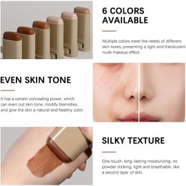 TIMLIFE 2 Unidades De Base De Maquillaje En Barra, Bálsamo De Belleza, Sérum, Tinte Para Piel Potenciado, Nuevo Tinte De Maquillaje 2025, Esencia Hidratante Portátil, Bálsamo De Belleza En Barra Para