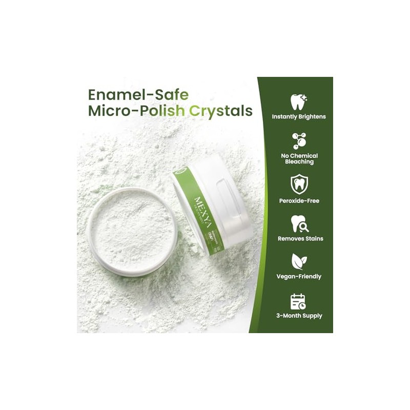 Hydroxyapatite Tooth Powder, Fluoride-Free Whitening, Ocean Mint, 50g | Helps
