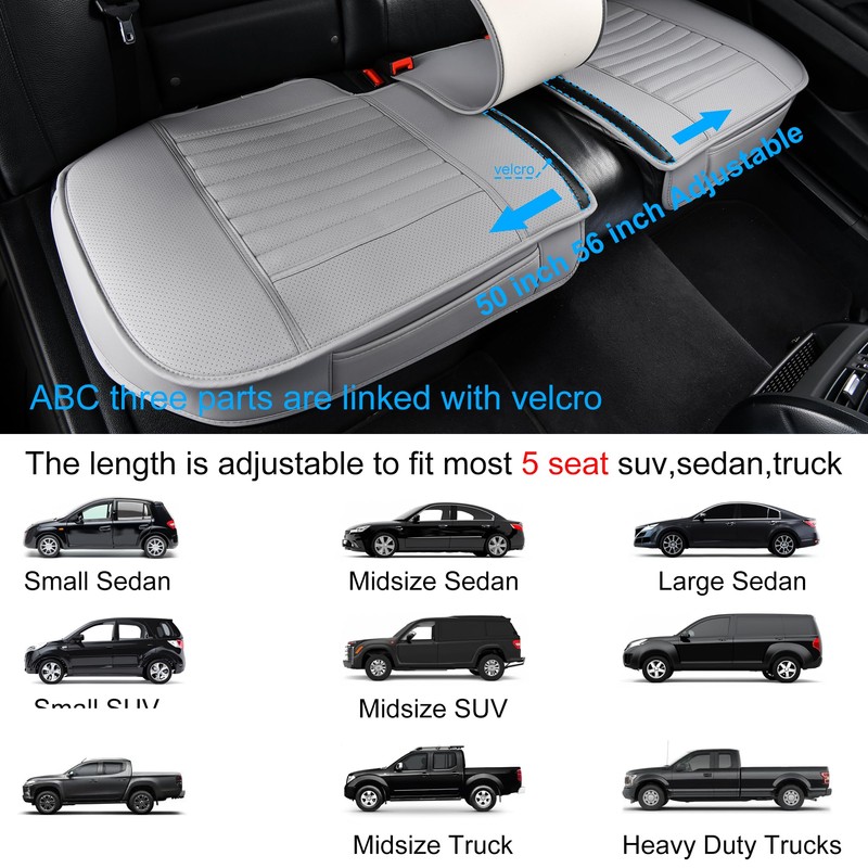 Sunny color Back Seat Covers, Rear Seat Cushions, Auto Bench