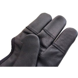 starlingukp Quality Traditional Genuine Leather Archery Gloves. Full Tip Shooting Gloves. (Small)