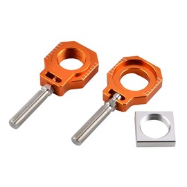NICECNC Motorcycle Rear Axle Blocks Chain Adjuster Aluminum Compatible with KTM 85 SX 2003-2014 125-530 SX/SX-F/XC/XC-F 2000-2012 125-530 EXC/EXC-F/XC-W/XCF-W 2000-2023,See fitment
