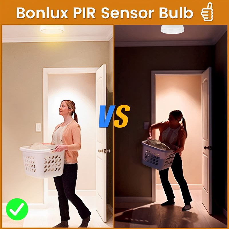 Bonlux Motion Sensor LED Ceiling Light Bulbs E26 Medium Base,