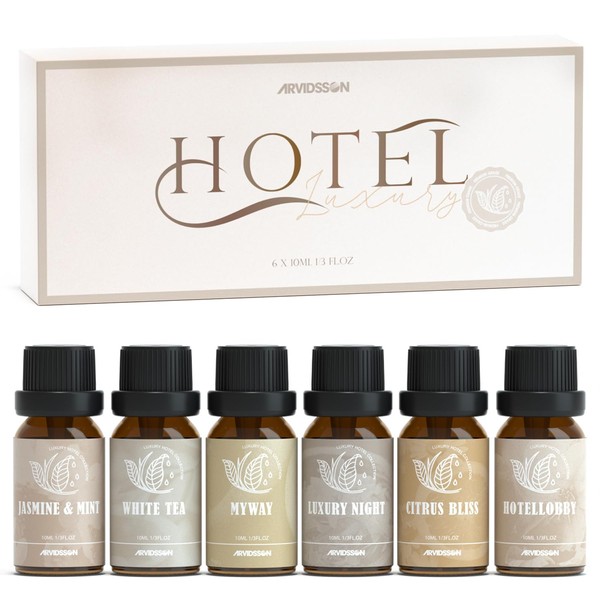 Hotel Diffuser Oils Gift Set, ARVIDSSON Luxury Fragrance Oil Blend,