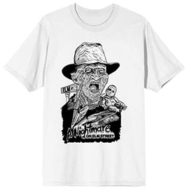 Mens Freddy Krueger Nightmare on Elm Street Shirt-5XL White