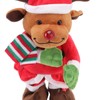 Electric Music Xmas Toy Doll Dancing Singing Glowing Swinging Plush