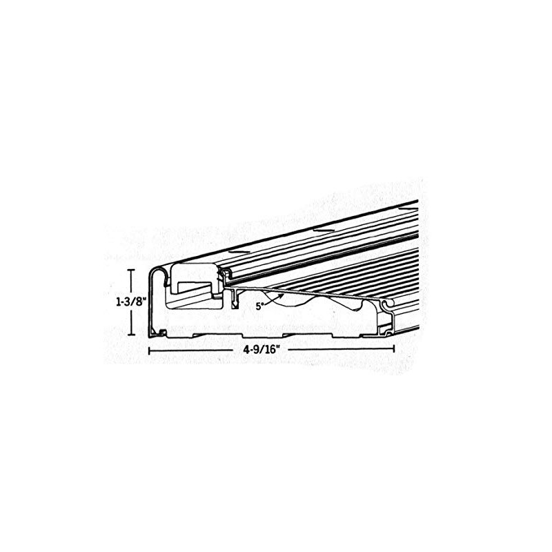 Exterior Inswing Threshold 4 9/16 inch with Composite Cap and