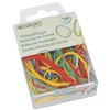 Westcott Rubber bands, pack of 100, colourful rubber rings, various
