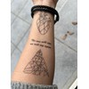 2 Sheets Temporary Triangle Tattoo Bracelet Tattoo Graphic Tattoos No.