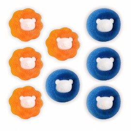 4 Pack Pet Hair Remover for Laundry, Laundry Balls Hair Catcher Washing Machine Lint Remover Reusable - Pet Fur Laundry Catcher Hair Remover for Laundry Clothes Bedding