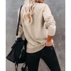 Dressmine Embroidery Mama Sweatshirt for Women Casual Crewneck Long Sleeve