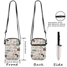 School Counselor Gift Bundle Counselor Quote Inspired Canvas Makeup Bag (Counselor Cr EU)