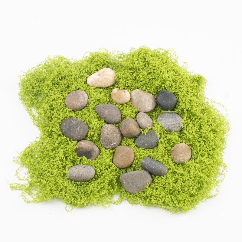 20 LBS Natural River Rocks - 1/2-1 inch Pebbles, Screened