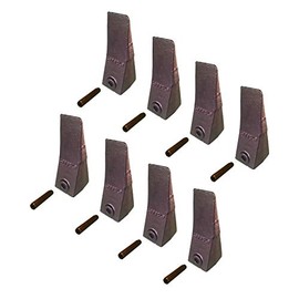 8 - Bobcat Style Mini Excavator/Skid Steer Bucket Teeth w/Pins - 6728801